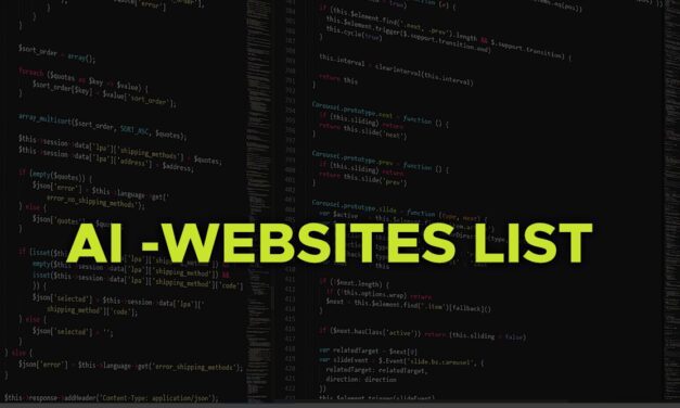 Top 20 AI Based websites List